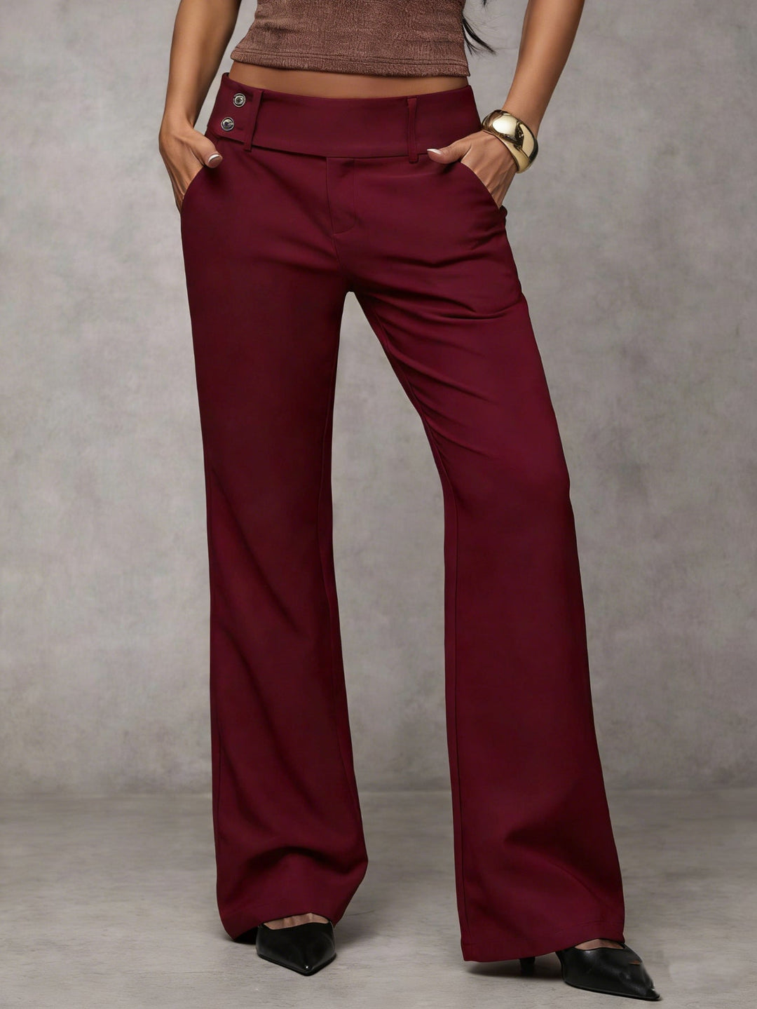 Women’s High-Waisted Wide-Leg Trousers