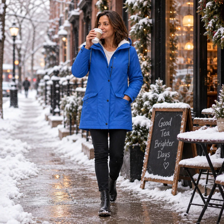 Women's Fleece-Lined Hooded Winter Jacket