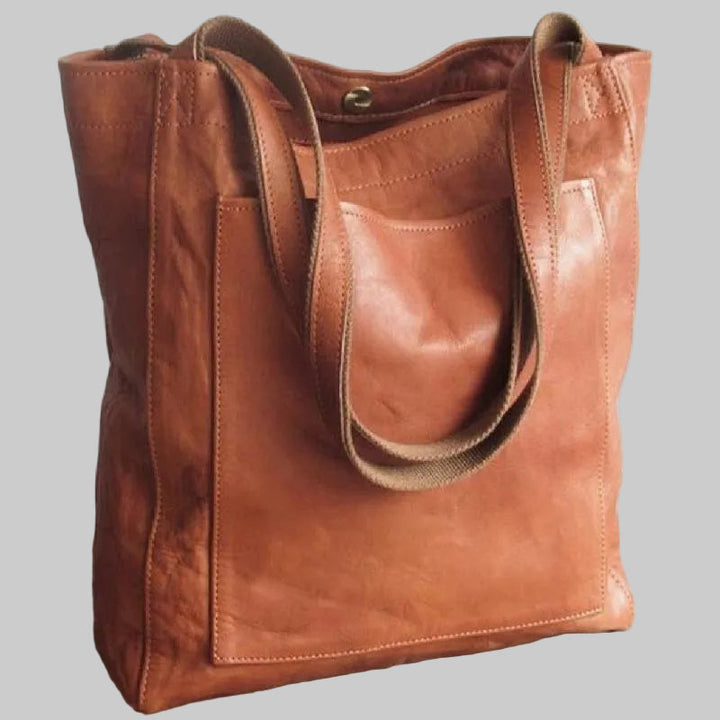 Spacious Tote Bag with Front Pocket and Twin Shoulder Straps
