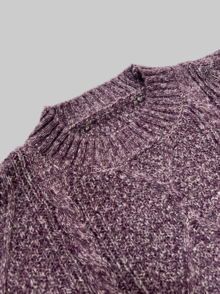 Cable Knit Long Sleeve Jumper Dress