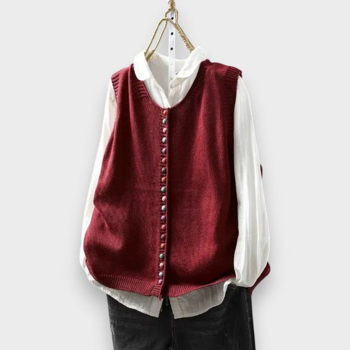 Button-Front Cardigan