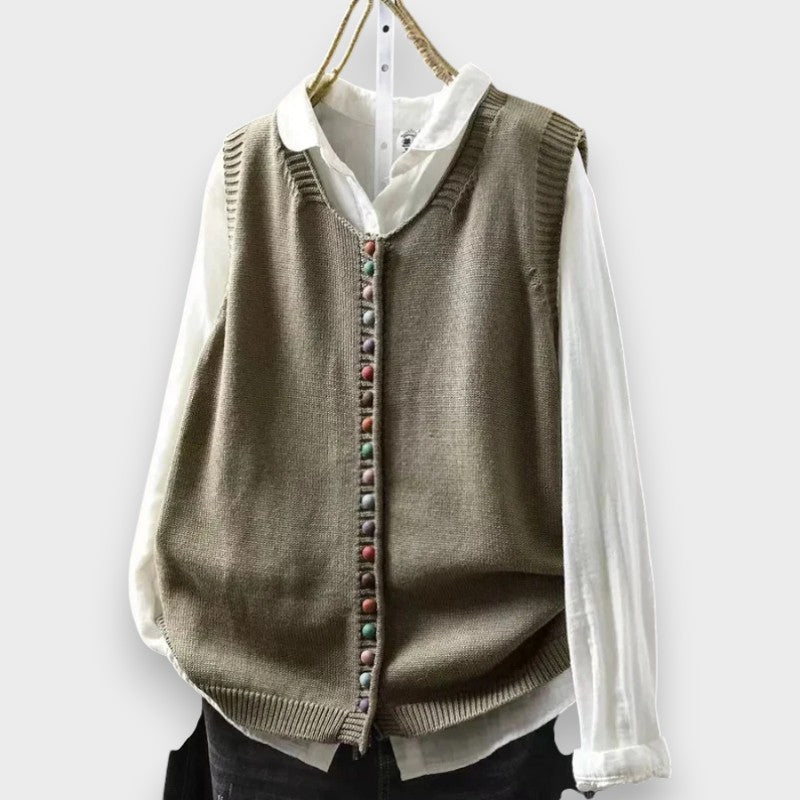 Button-Front Cardigan