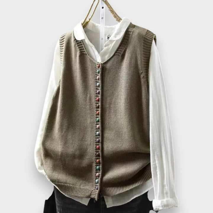 Button-Front Cardigan