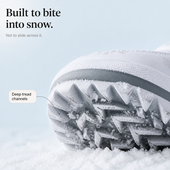 Women's Snowflake Print Plush-Lined Winter Boots