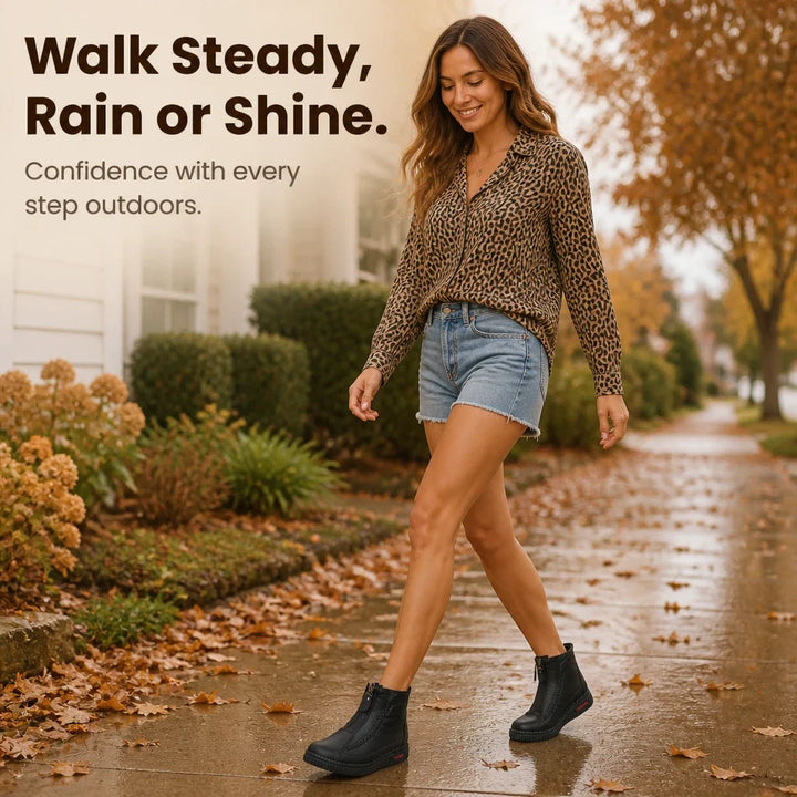 Women's Plush-Lined Zip-Up Ankle Boots