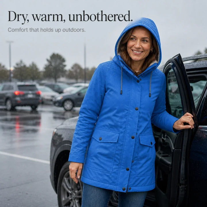 Women's Fleece-Lined Hooded Winter Jacket