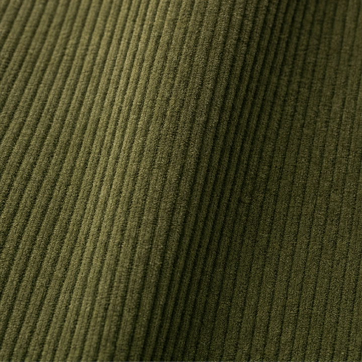 Women's Corduroy Asymmetrical Button-Front Pleated Wide-Leg Trousers