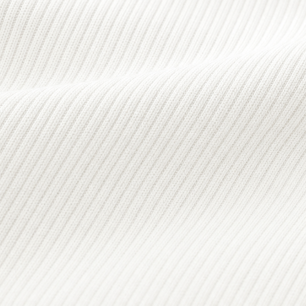 Ribbed Half-Zip Notched-Collar Knit Top
