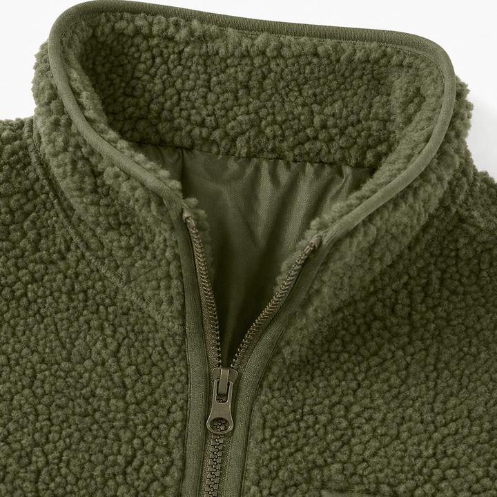 Women's Fleece-Look Zip-Up Winter Jacket
