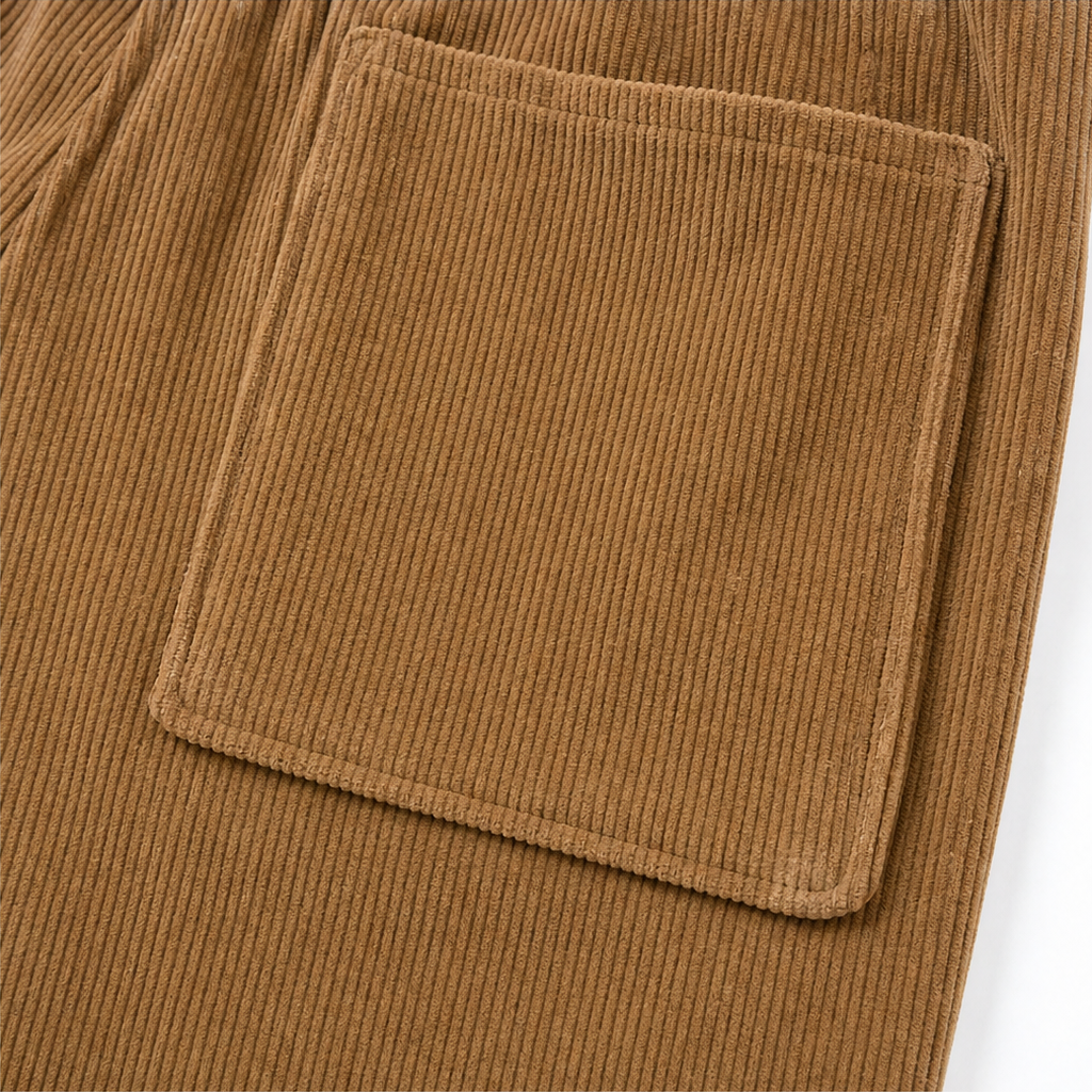 Women's Ribbed Corduroy Wide-Leg Trousers