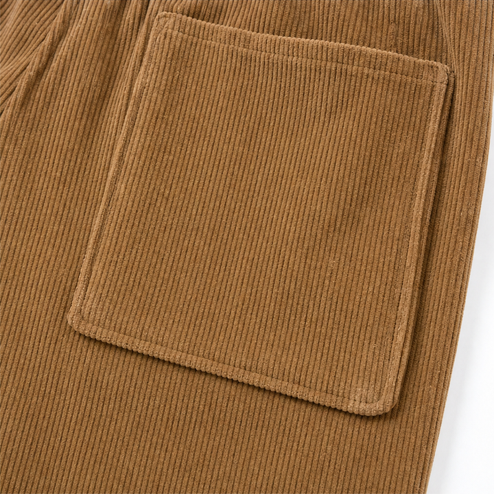 Women's Ribbed Corduroy Wide-Leg Trousers