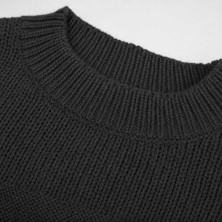 Relaxed Crew-Neck Knit Jumper