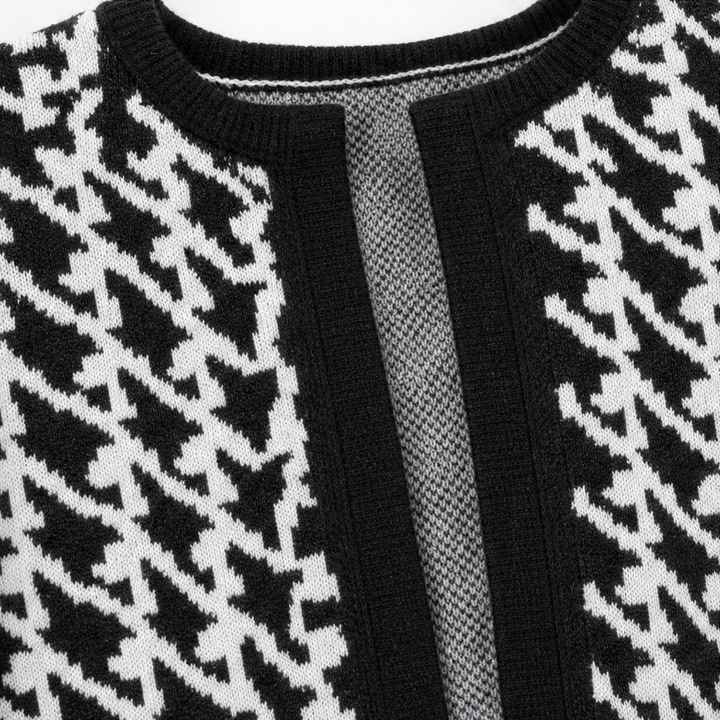 Women's Three-Piece Knitted Co-ord Set with Cardigan, Bandeau Top and Trousers