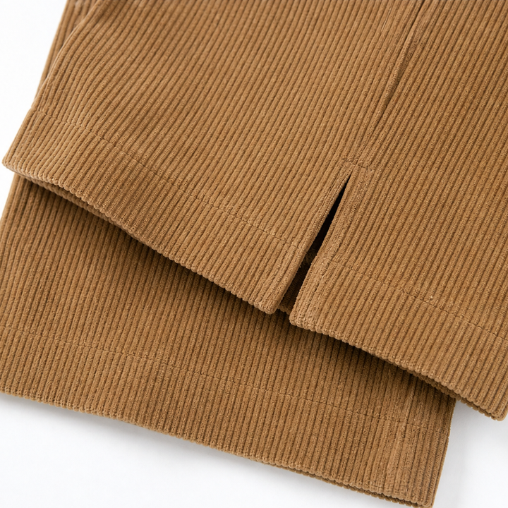 Women's Ribbed Corduroy Wide-Leg Trousers