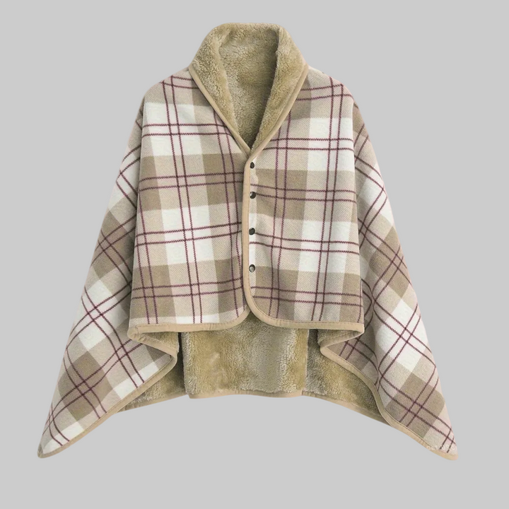 Linnea | Buttoned Wrap Shawl