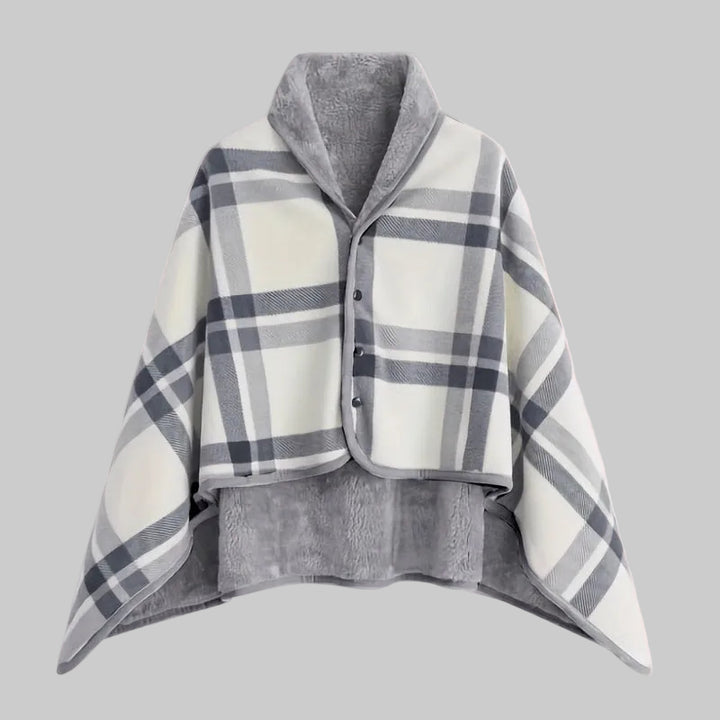 Linnea | Buttoned Wrap Shawl