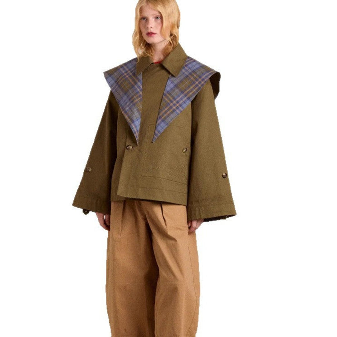 Women's Oversized Double-Breasted Trench Coat