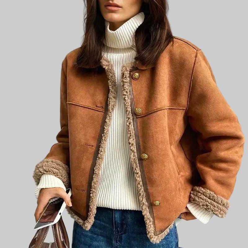 Women's Tailored Mid-Length Buttoned Jacket