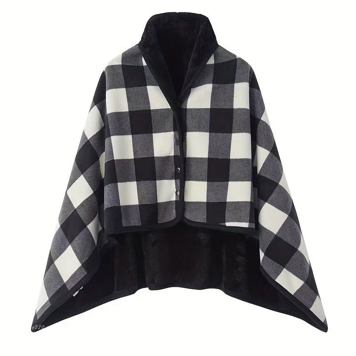 Linnea | Buttoned Wrap Shawl