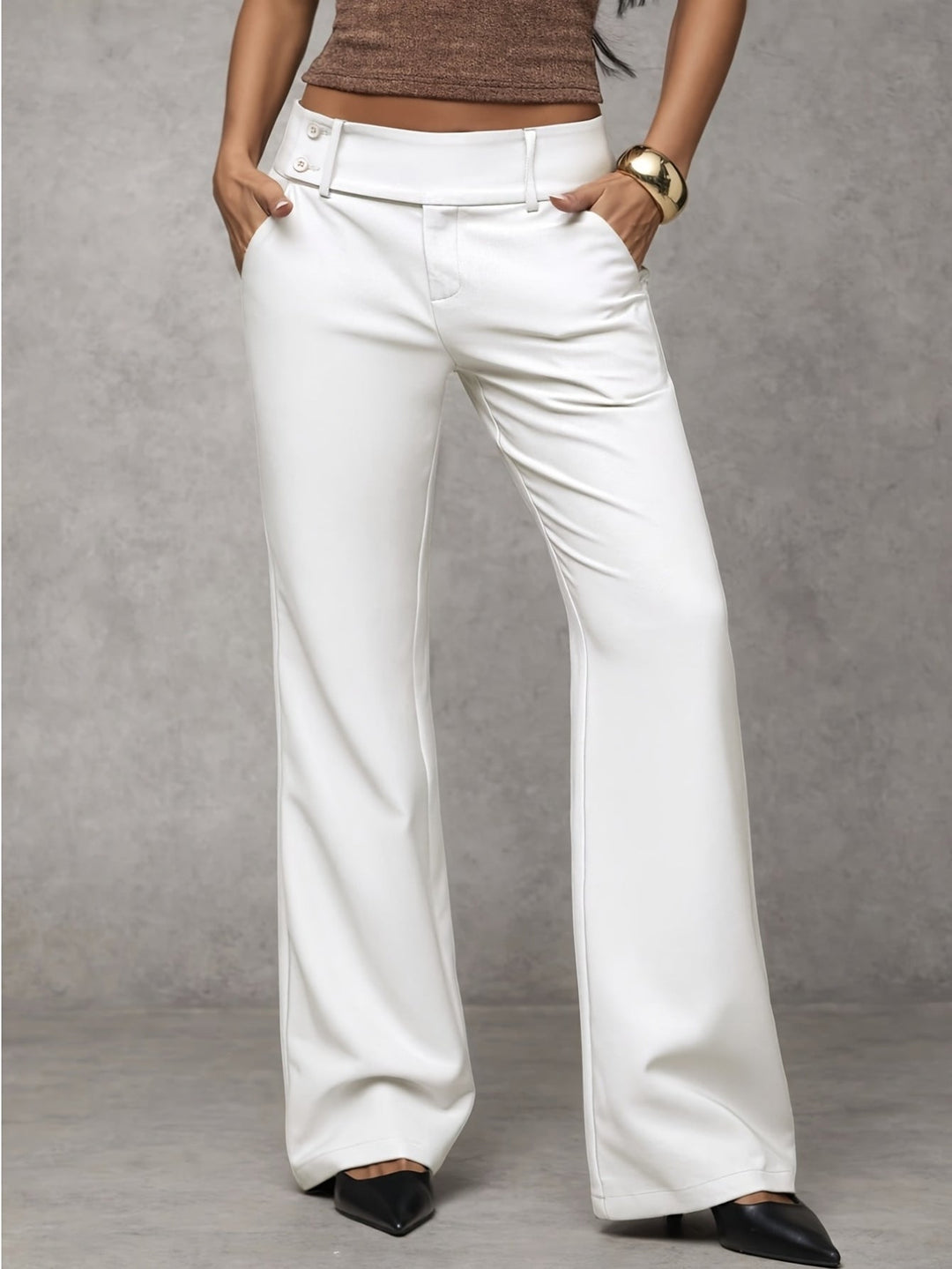 Women’s High-Waisted Wide-Leg Trousers