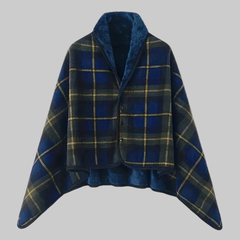 Linnea | Buttoned Wrap Shawl