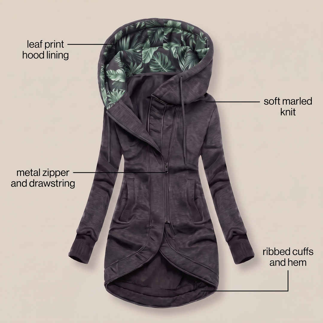 Women's Hooded Zip-Front Winter Parka