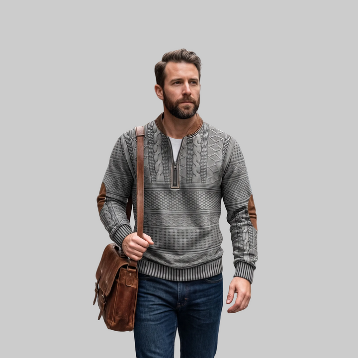 Dimitri™ Retro Zip-Up Sweater