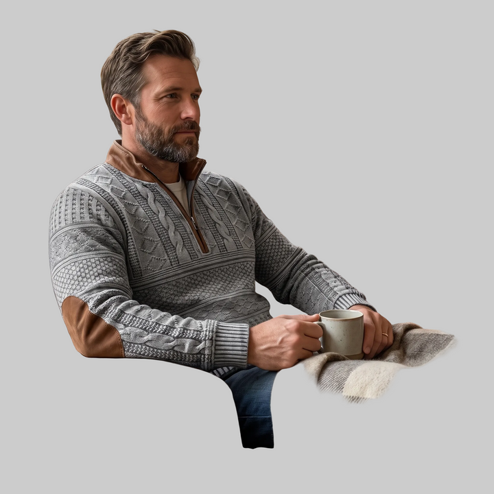 Dimitri™ Retro Zip-Up Sweater