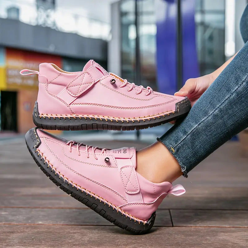 Unisex Cushioned Slip-On Trainers with Wide Toe Box