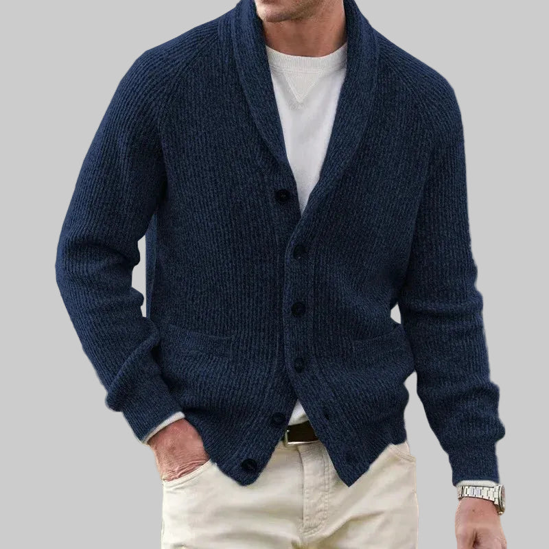 Long-Sleeve Button-Front Cardigan