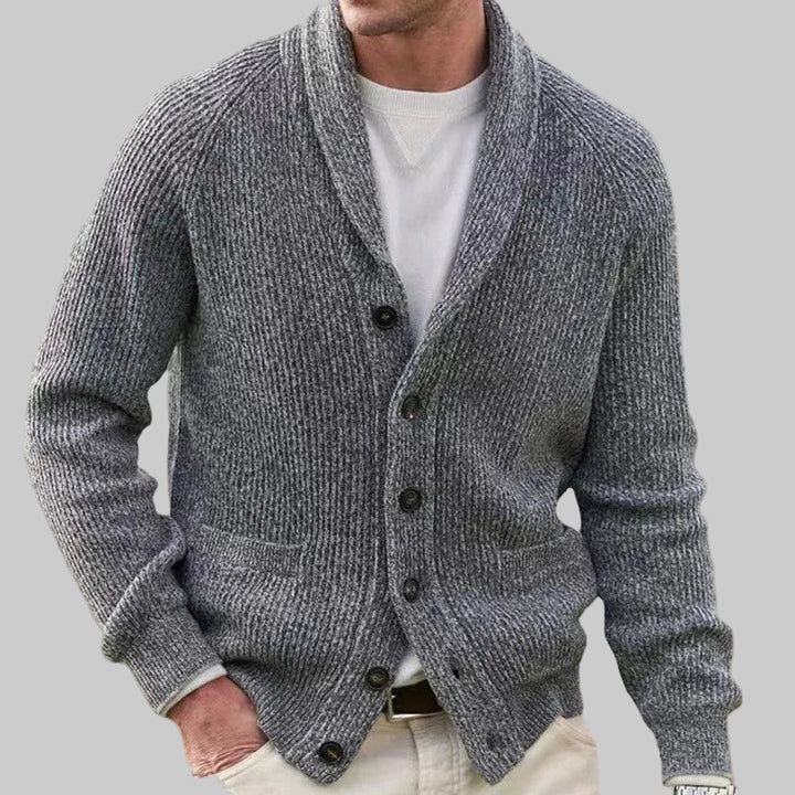 Long-Sleeve Button-Front Cardigan