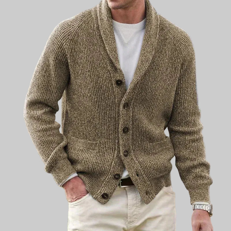 Long-Sleeve Button-Front Cardigan