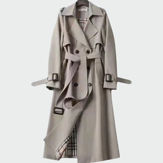 Women's Belted Lined Trench Coat