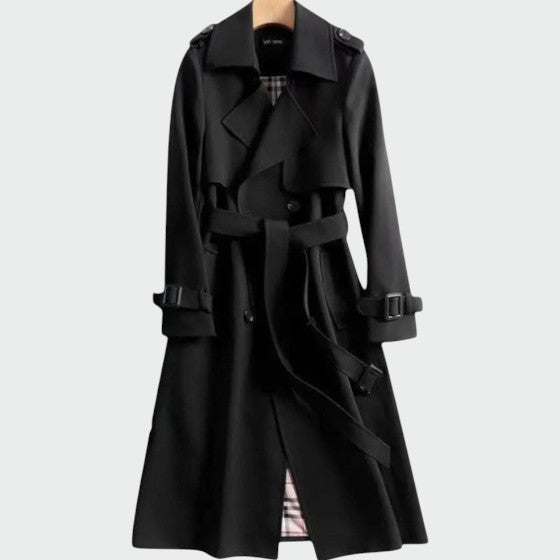 Women's Belted Lined Trench Coat