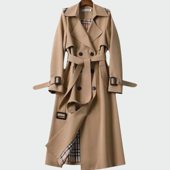 Women's Belted Lined Trench Coat