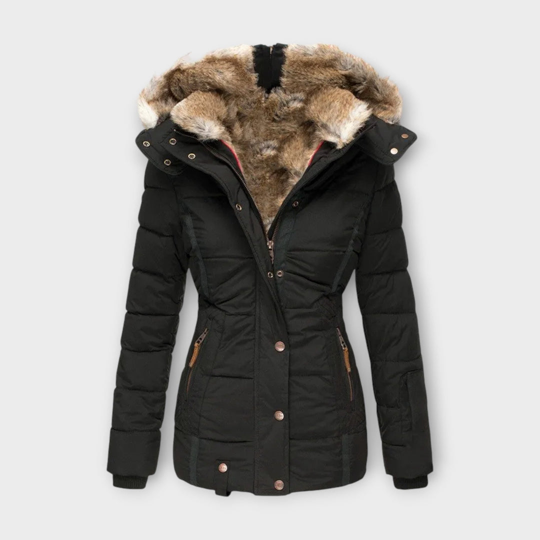 Hooded Faux Fur-Lined Winter Jacket