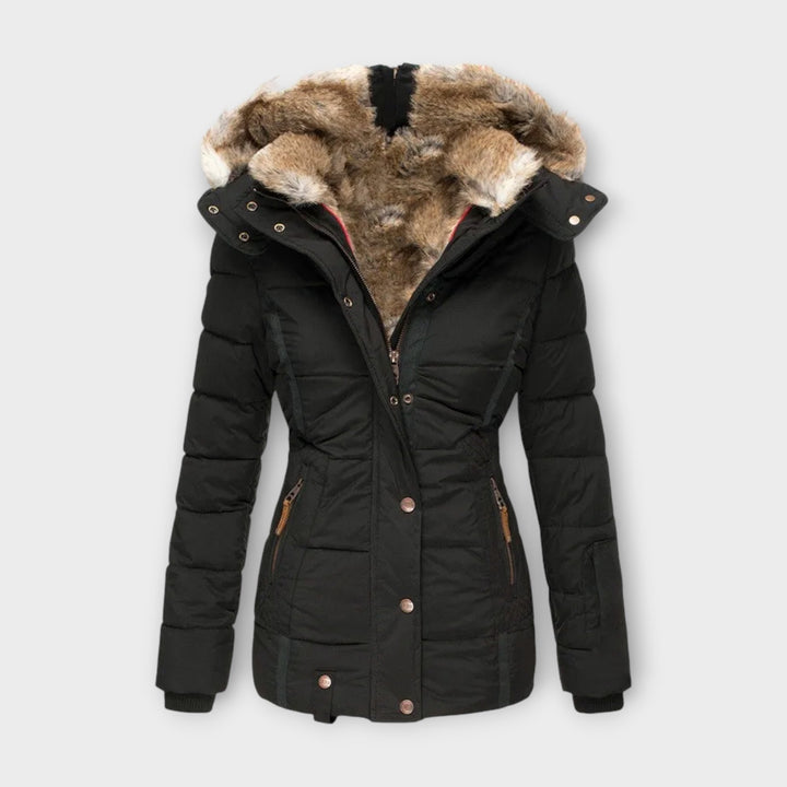 Hooded Faux Fur-Lined Winter Jacket