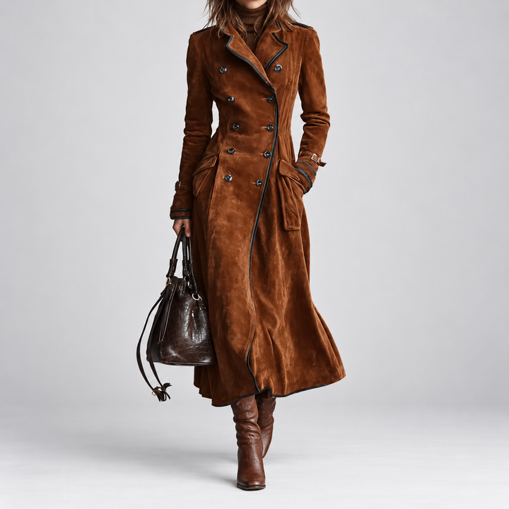 Women's Belted Longline Trench Coat
