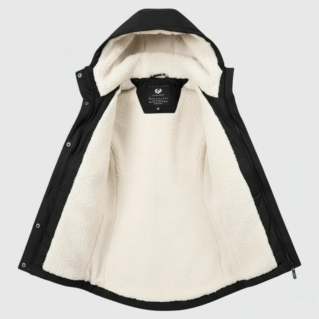 Long Hooded Winter Parka Jacket