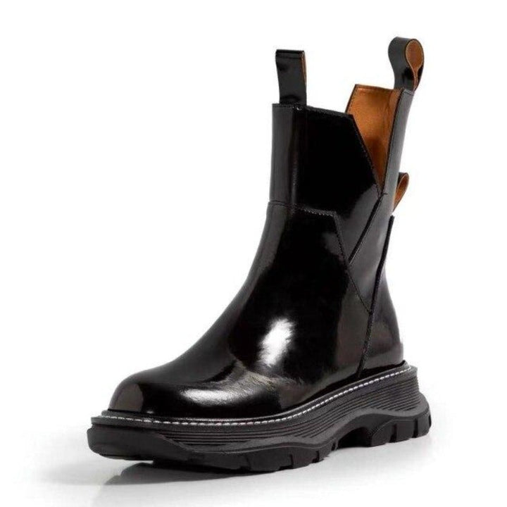 Women's Chunky Platform Chelsea Boots - Black