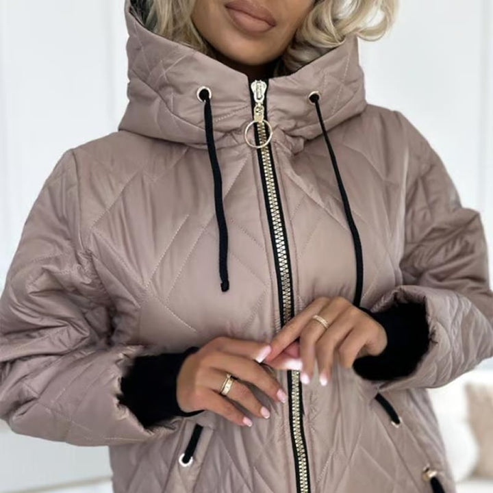 Women's Cotton-Lined Hooded Winter Parka