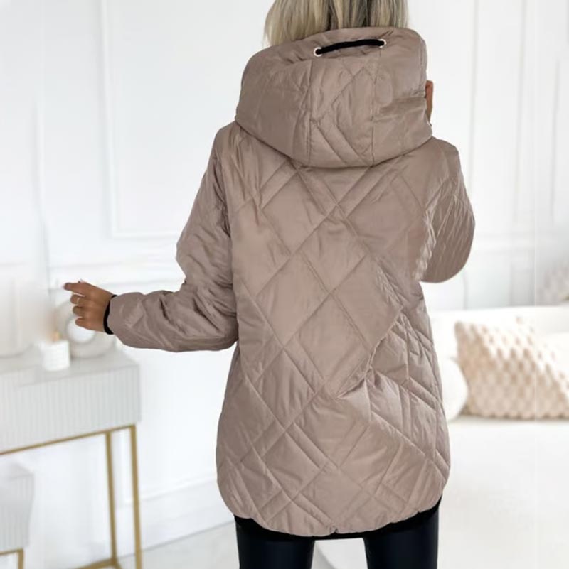 Women's Cotton-Lined Hooded Winter Parka