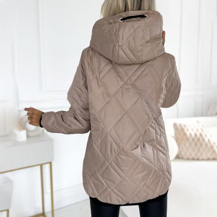 Women's Cotton-Lined Hooded Winter Parka
