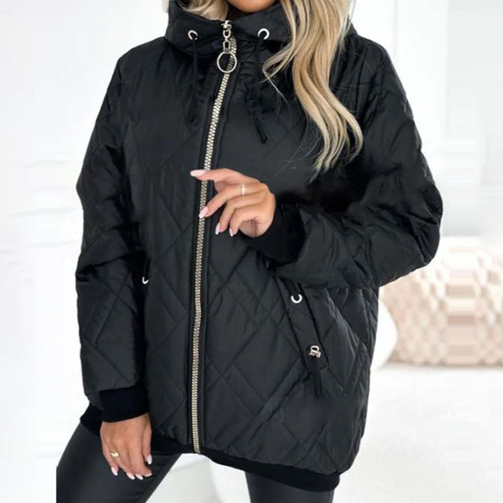 Women's Cotton-Lined Hooded Winter Parka