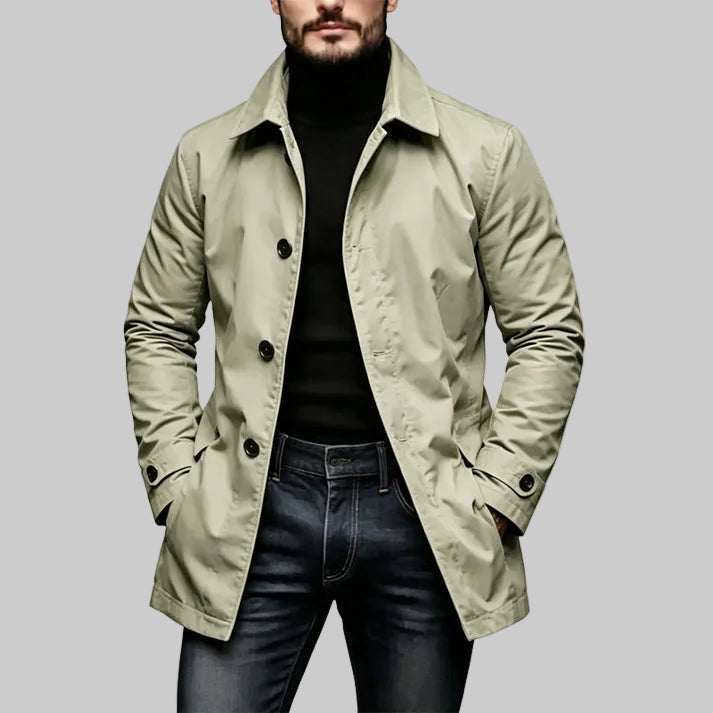 Men's Mid-Length Waterproof Jacket