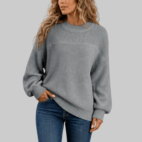Relaxed Crew-Neck Knit Jumper