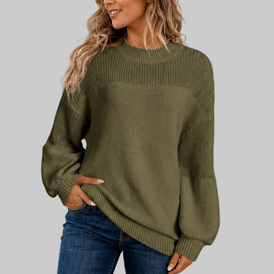 Relaxed Crew-Neck Knit Jumper