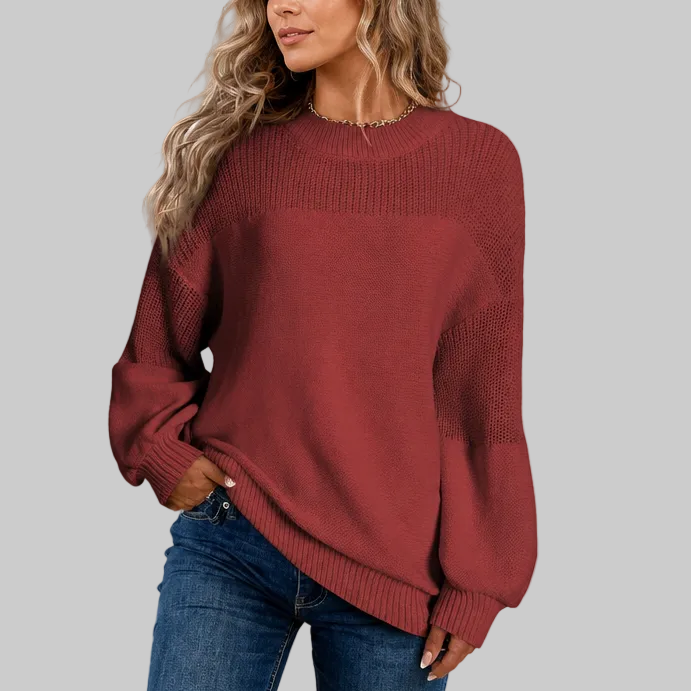 Relaxed Crew-Neck Knit Jumper