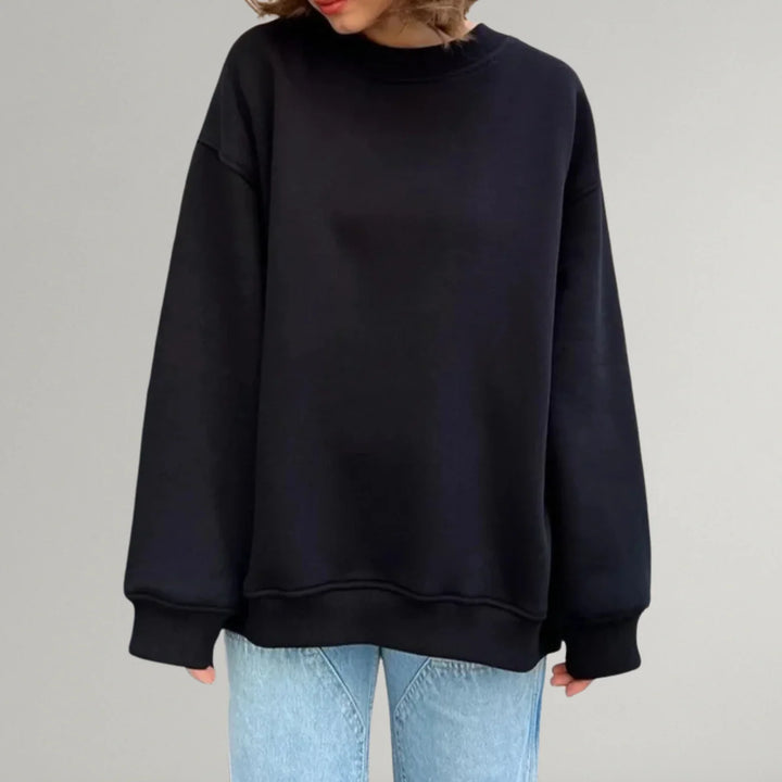 Women's Oversized Crew Neck Long-Sleeve Jumper