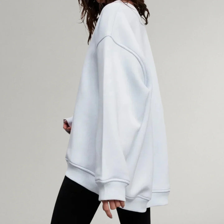 Women's Oversized Crew Neck Long-Sleeve Jumper